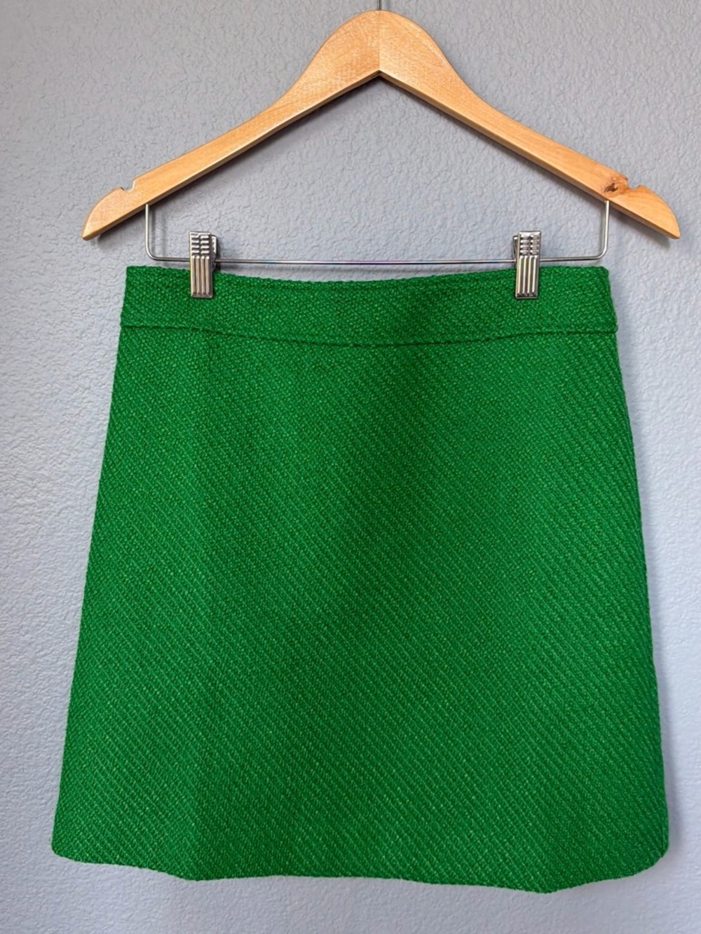 J. Crew Bright Green A-Line Skirt